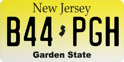 NJ license plate B44PGH
