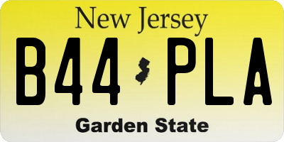 NJ license plate B44PLA