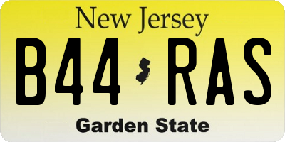 NJ license plate B44RAS