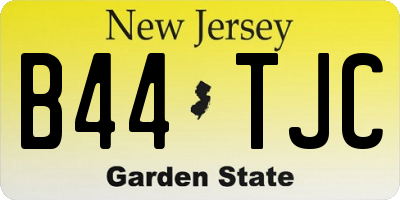 NJ license plate B44TJC