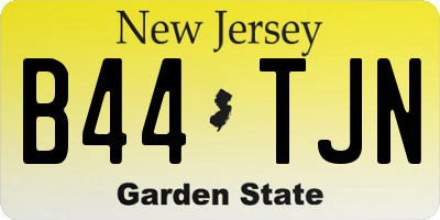 NJ license plate B44TJN