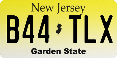 NJ license plate B44TLX