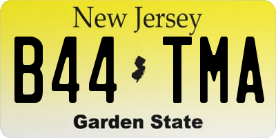 NJ license plate B44TMA
