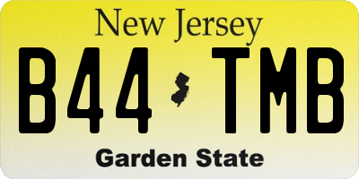 NJ license plate B44TMB