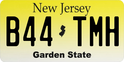 NJ license plate B44TMH