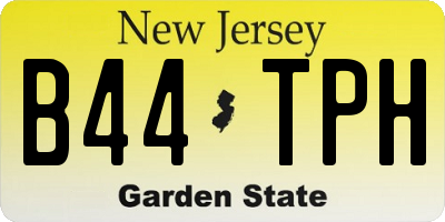 NJ license plate B44TPH