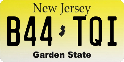 NJ license plate B44TQI
