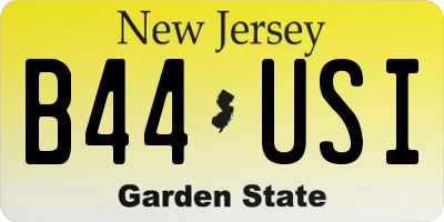 NJ license plate B44USI
