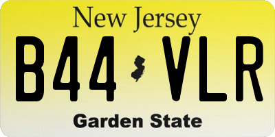 NJ license plate B44VLR