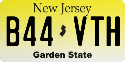 NJ license plate B44VTH