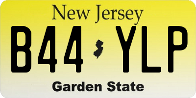 NJ license plate B44YLP