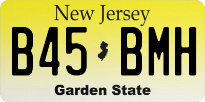 NJ license plate B45BMH