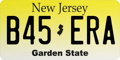 NJ license plate B45ERA
