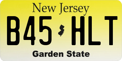 NJ license plate B45HLT