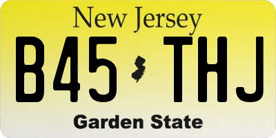 NJ license plate B45THJ