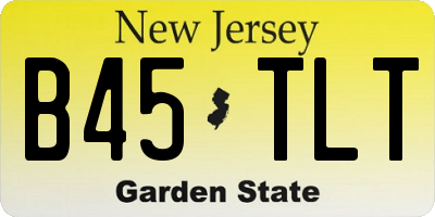 NJ license plate B45TLT