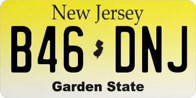 NJ license plate B46DNJ