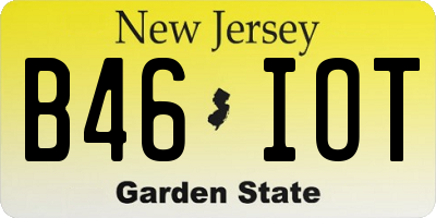 NJ license plate B46IOT