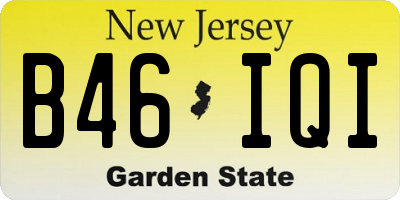 NJ license plate B46IQI