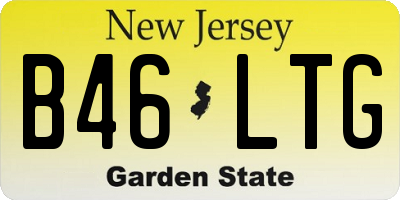 NJ license plate B46LTG