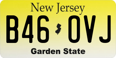 NJ license plate B46OVJ