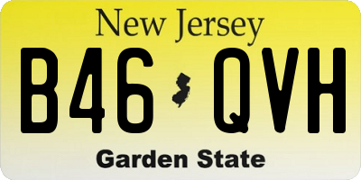 NJ license plate B46QVH