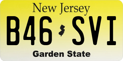 NJ license plate B46SVI