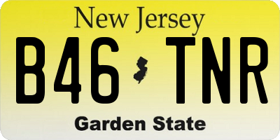 NJ license plate B46TNR