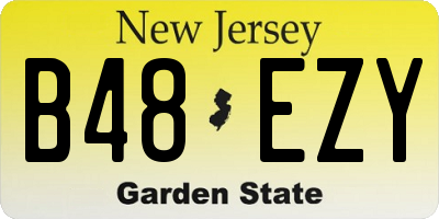 NJ license plate B48EZY