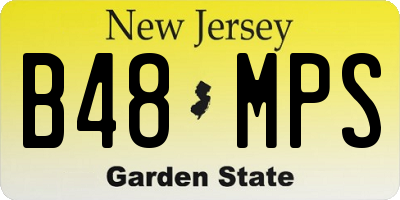NJ license plate B48MPS