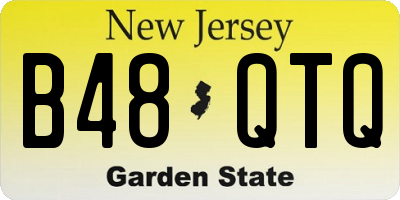 NJ license plate B48QTQ