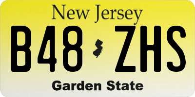 NJ license plate B48ZHS