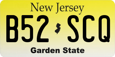 NJ license plate B52SCQ