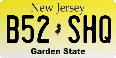 NJ license plate B52SHQ
