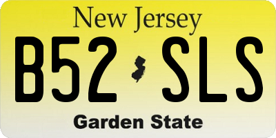NJ license plate B52SLS
