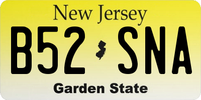NJ license plate B52SNA
