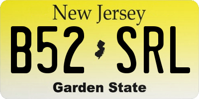 NJ license plate B52SRL