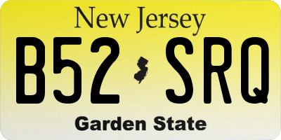 NJ license plate B52SRQ
