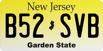 NJ license plate B52SVB