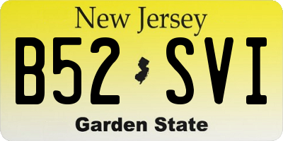 NJ license plate B52SVI