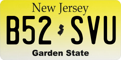 NJ license plate B52SVU