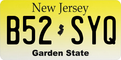 NJ license plate B52SYQ
