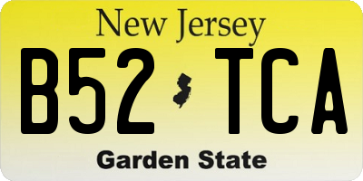 NJ license plate B52TCA