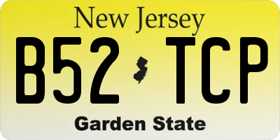NJ license plate B52TCP