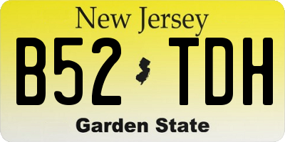 NJ license plate B52TDH