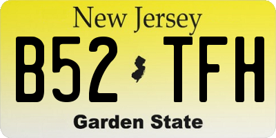 NJ license plate B52TFH