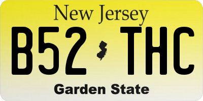 NJ license plate B52THC