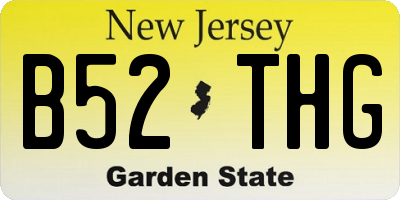 NJ license plate B52THG