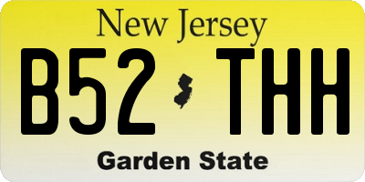 NJ license plate B52THH