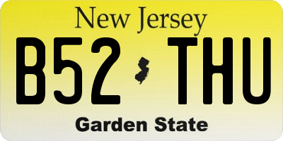 NJ license plate B52THU